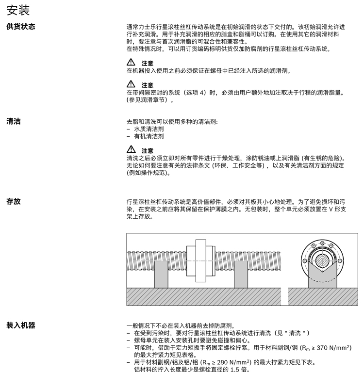 力士樂(lè)行星滾柱絲杠